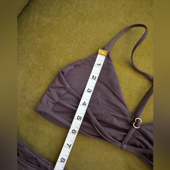 L Space Bikini Set Elle Top(M) Redondo Bitsy Bottoms(L) in Pebble 62 - Picture 13 of 14